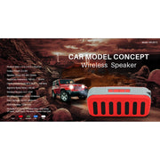 NewRixing NR-2013 TWS Car Exhaust Duct-shaped Bluetooth Speaker(Green)