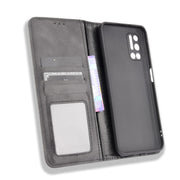 For Doogee N40 Pro Magnetic Buckle Retro Pattern Horizontal Flip Leather Case with Holder & Card Slot & Wallet(Black)