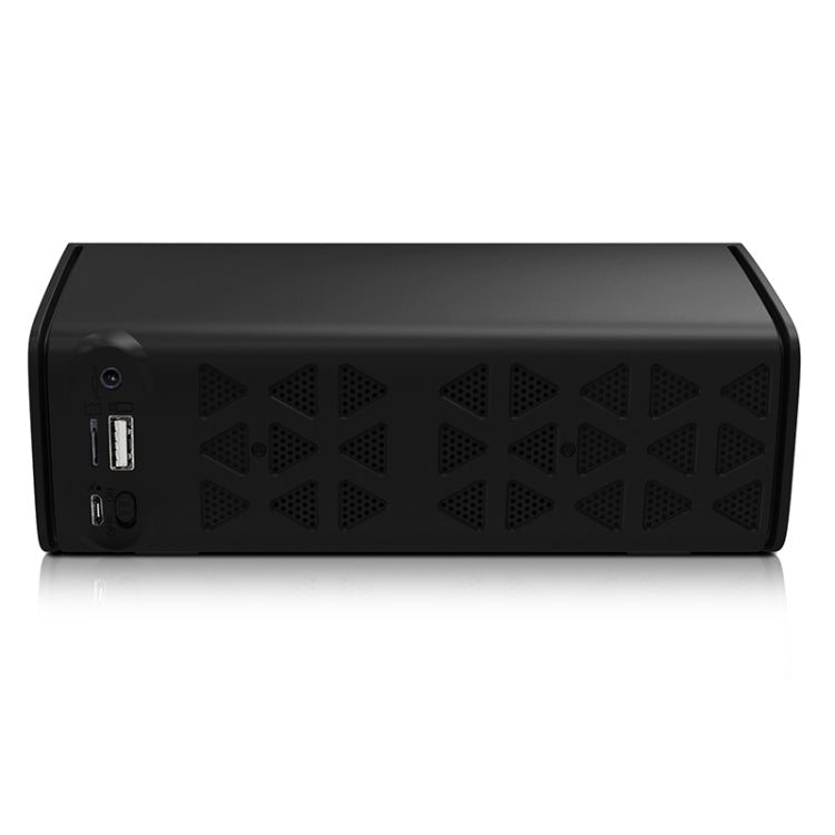 NewRixing NR-3021 TWS Hollow Triangle Pattern Bluetooth Speaker(Black)