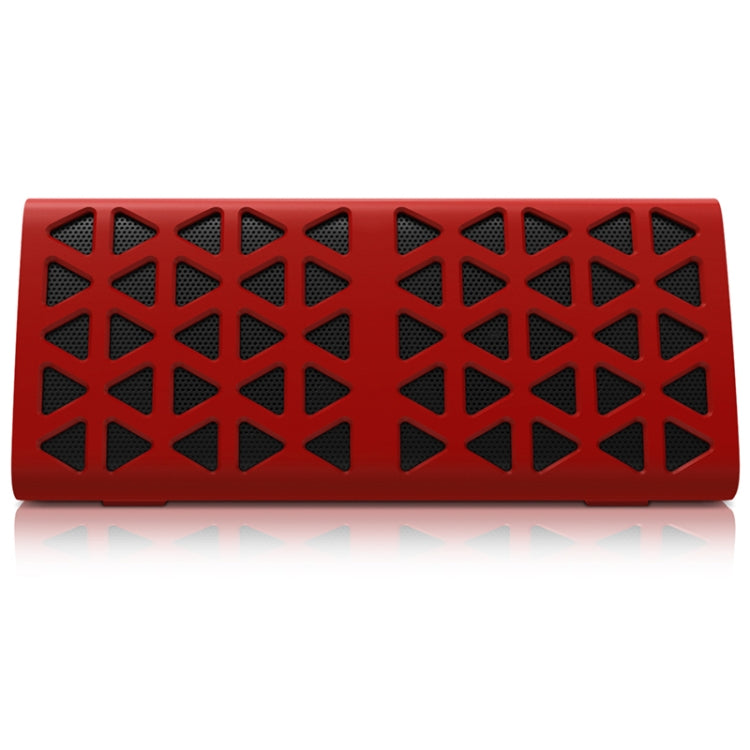 NewRixing NR-3021 TWS Hollow Triangle Pattern Bluetooth Speaker(Red)