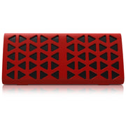 NewRixing NR-3021 TWS Hollow Triangle Pattern Bluetooth Speaker(Red)