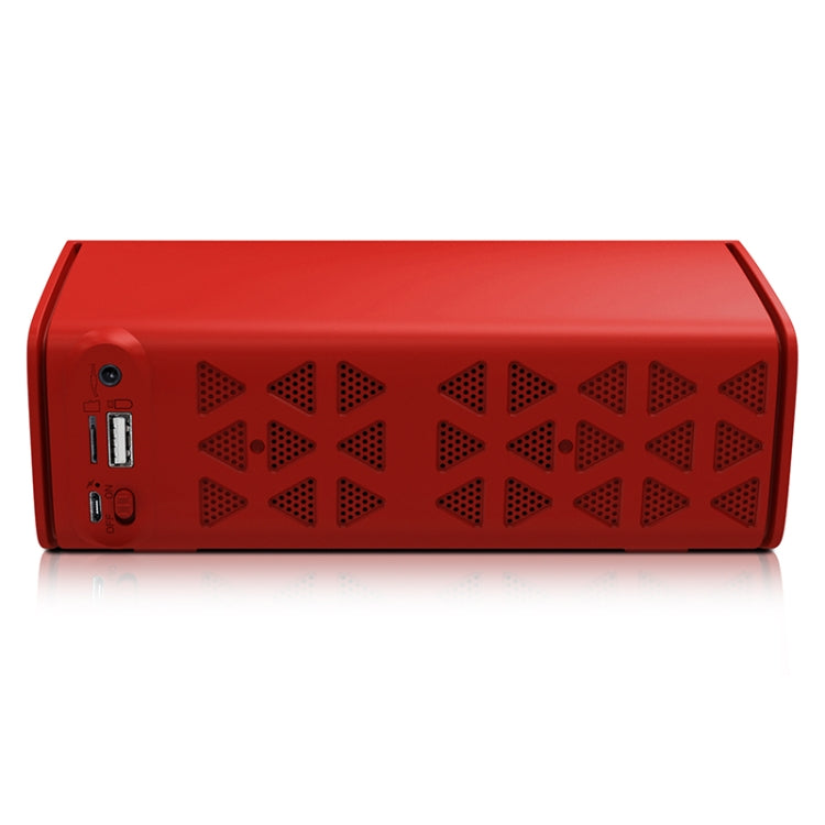 NewRixing NR-3021 TWS Hollow Triangle Pattern Bluetooth Speaker(Red)