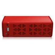 NewRixing NR-3021 TWS Hollow Triangle Pattern Bluetooth Speaker(Red)