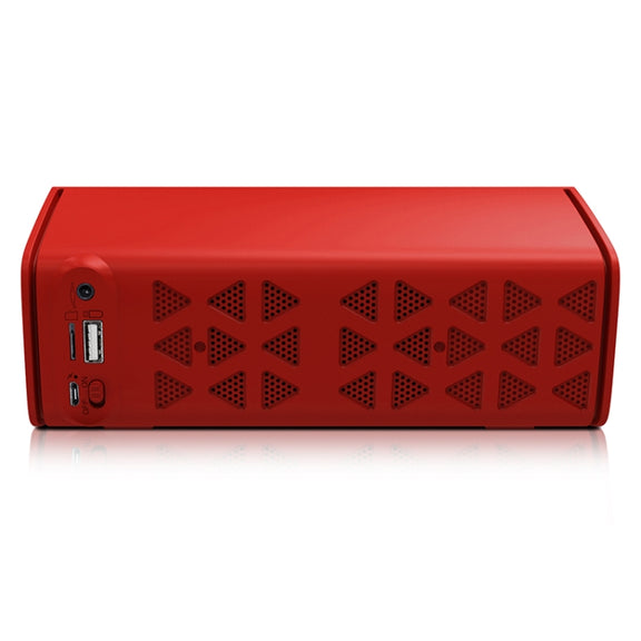 NewRixing NR-3021 TWS Hollow Triangle Pattern Bluetooth Speaker(Red)