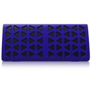 NewRixing NR-3021 TWS Hollow Triangle Pattern Bluetooth Speaker(Blue)