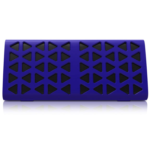 NewRixing NR-3021 TWS Hollow Triangle Pattern Bluetooth Speaker(Blue)