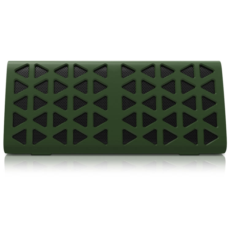 NewRixing NR-3021 TWS Hollow Triangle Pattern Bluetooth Speaker(Green)