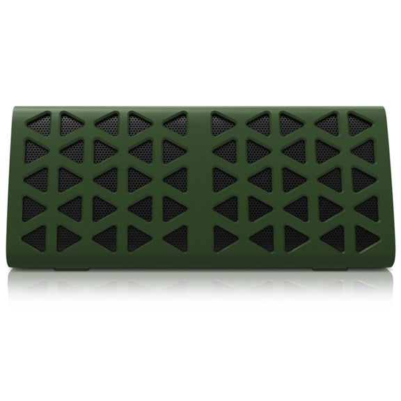 NewRixing NR-3021 TWS Hollow Triangle Pattern Bluetooth Speaker(Green)