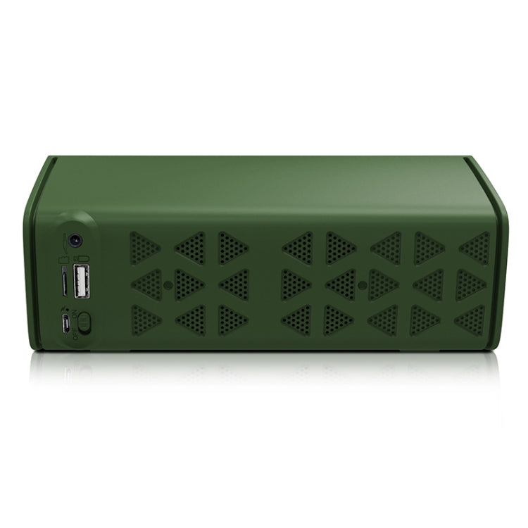 NewRixing NR-3021 TWS Hollow Triangle Pattern Bluetooth Speaker(Green)