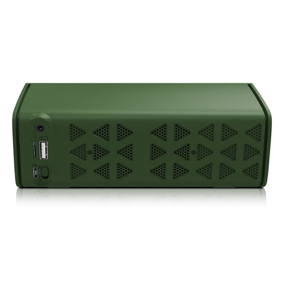 NewRixing NR-3021 TWS Hollow Triangle Pattern Bluetooth Speaker(Green)
