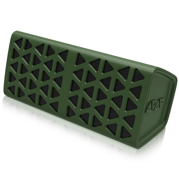 NewRixing NR-3021 TWS Hollow Triangle Pattern Bluetooth Speaker(Green)