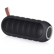 NewRixing NR-3025 TWS Outdoor Portable Splashproof Bluetooth Speaker with Flashlight Function(Black)