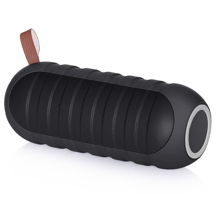 NewRixing NR-3025 TWS Outdoor Portable Splashproof Bluetooth Speaker with Flashlight Function(Black)