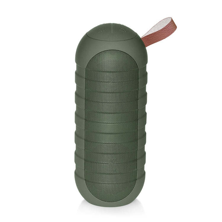NewRixing NR-3025 TWS Outdoor Portable Splashproof Bluetooth Speaker with Flashlight Function(Green)