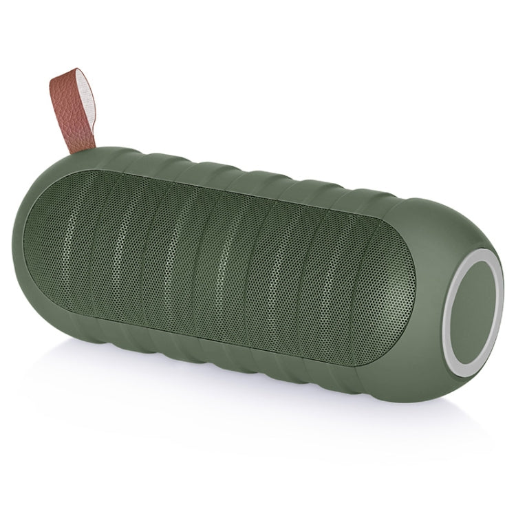 NewRixing NR-3025 TWS Outdoor Portable Splashproof Bluetooth Speaker with Flashlight Function(Green)