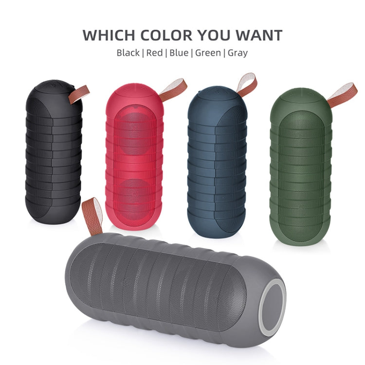 NewRixing NR-3025 TWS Outdoor Portable Splashproof Bluetooth Speaker with Flashlight Function(Green)