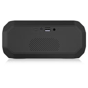 NewRixing NR-4000 TWS Mesh Polygon Music Box Concept Bluetooth Speaker(Black)