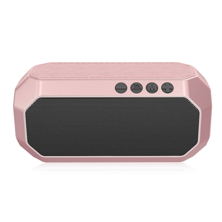 NewRixing NR-4000 TWS Mesh Polygon Music Box Concept Bluetooth Speaker(Rose Gold)
