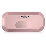 NewRixing NR-4000 TWS Mesh Polygon Music Box Concept Bluetooth Speaker(Rose Gold)