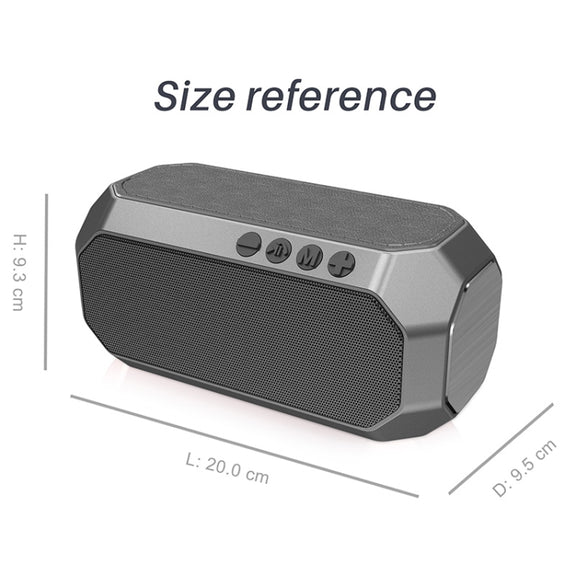 NewRixing NR-4000 TWS Mesh Polygon Music Box Concept Bluetooth Speaker(Silver)