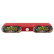 NewRixing NR-4017A TWS Graffiti Soundbar Bluetooth Speaker with Knob(Music Melody)