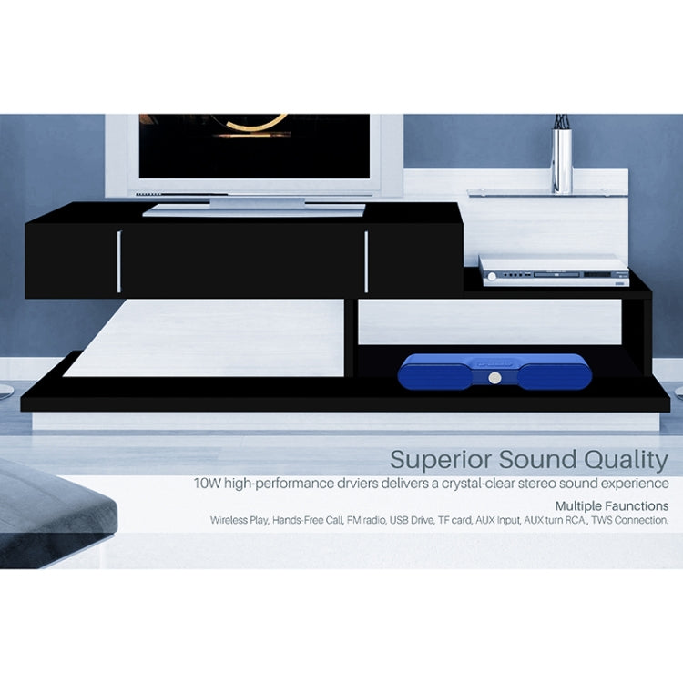 NewRixing NR-4017A TWS Graffiti Soundbar Bluetooth Speaker with Knob(Music Melody)