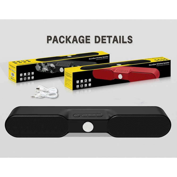 NewRixing NR-4017A TWS Graffiti Soundbar Bluetooth Speaker with Knob(Music Melody)