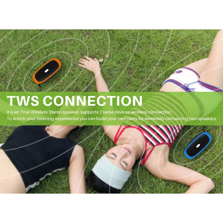 NewRixing NR-4022 TWS Two-color Bluetooth Speaker with Handle(Orange)