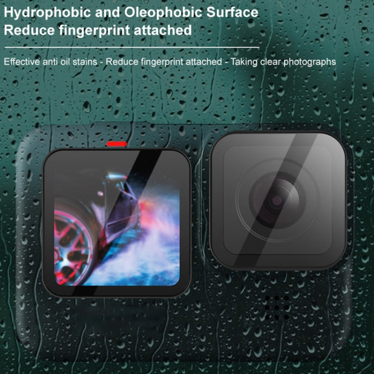 For GoPro HERO10 Black IMAK 3 in 1 Camera Lens and Screen Tempered Glass Film