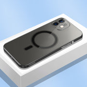 For iPhone 11 Classic Electroplating Shockproof Magsafe Case (Black)
