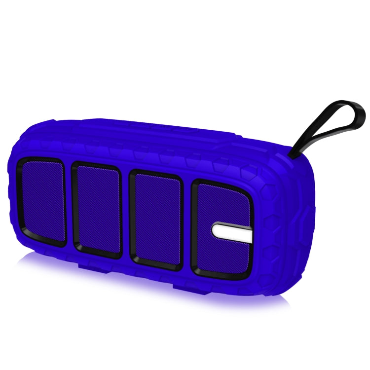 NewRixing NR-5018 Outdoor Portable Bluetooth Speaker, Support Hands-free Call / TF Card / FM / U Disk(Blue+Black)