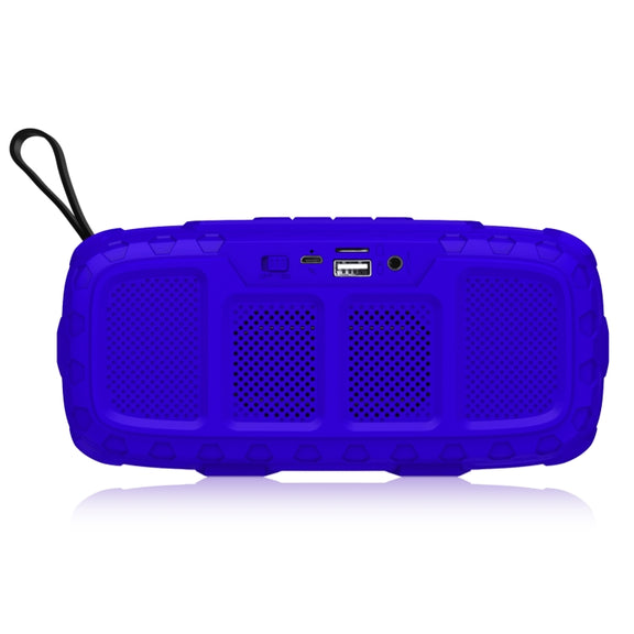 NewRixing NR-5018 Outdoor Portable Bluetooth Speaker, Support Hands-free Call / TF Card / FM / U Disk(Blue+Black)