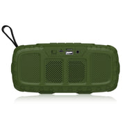 NewRixing NR-5018 Outdoor Portable Bluetooth Speaker, Support Hands-free Call / TF Card / FM / U Disk(Green+Yellow)