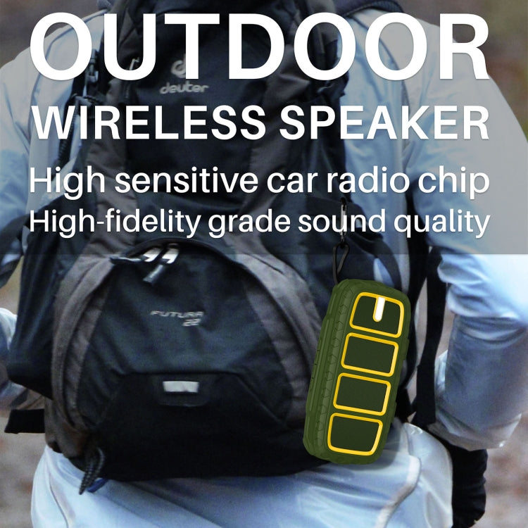 NewRixing NR-5018 Outdoor Portable Bluetooth Speaker, Support Hands-free Call / TF Card / FM / U Disk(Red+Black)