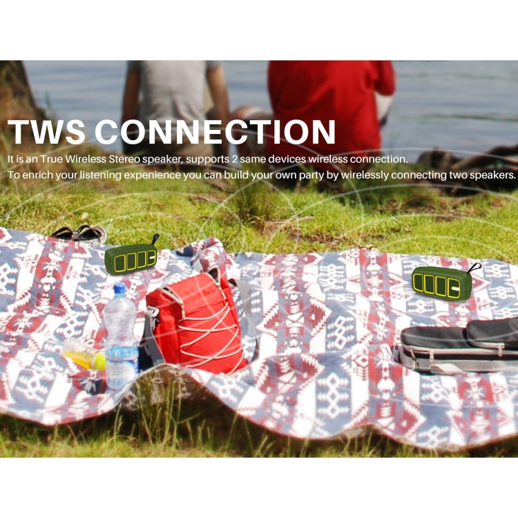 NewRixing NR-5018 Outdoor Portable Bluetooth Speaker, Support Hands-free Call / TF Card / FM / U Disk(Red+Black)