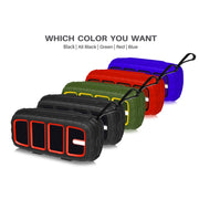 NewRixing NR-5018 Outdoor Portable Bluetooth Speaker, Support Hands-free Call / TF Card / FM / U Disk(Red+Black)