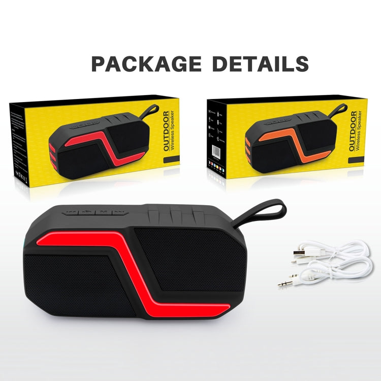NewRixing NR-5019 Outdoor Portable Bluetooth Speaker, Support Hands-free Call / TF Card / FM / U Disk(Black)