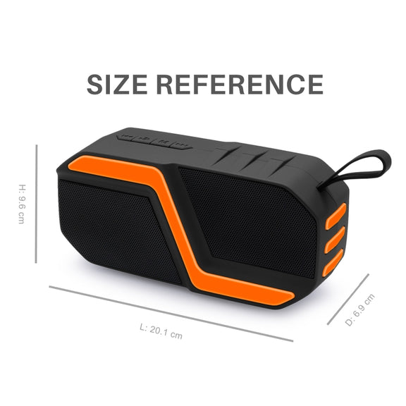NewRixing NR-5019 Outdoor Portable Bluetooth Speaker, Support Hands-free Call / TF Card / FM / U Disk(Blue)