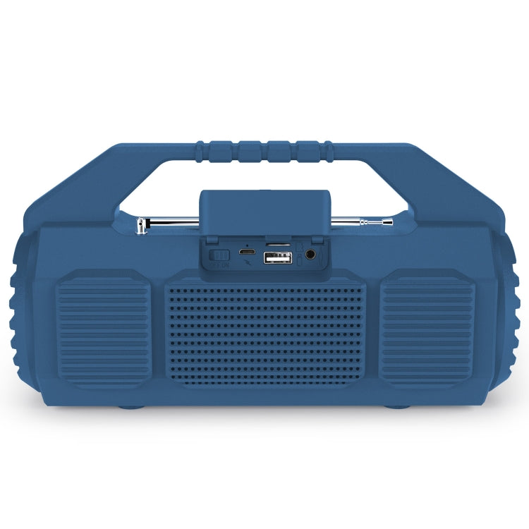 NewRixing NR-4025FM Outdoor Splash-proof Water Portable Bluetooth Speaker, Support Hands-free Call / TF Card / FM / U Disk(Blue)