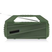 NewRixing NR-4025FM Outdoor Splash-proof Water Portable Bluetooth Speaker, Support Hands-free Call / TF Card / FM / U Disk(Green)