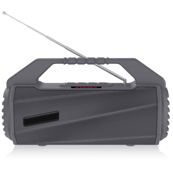 NewRixing NR-4025FM with Screen Outdoor Splash-proof Water Portable Bluetooth Speaker, Support Hands-free Call / TF Card / FM / U Disk(Grey)