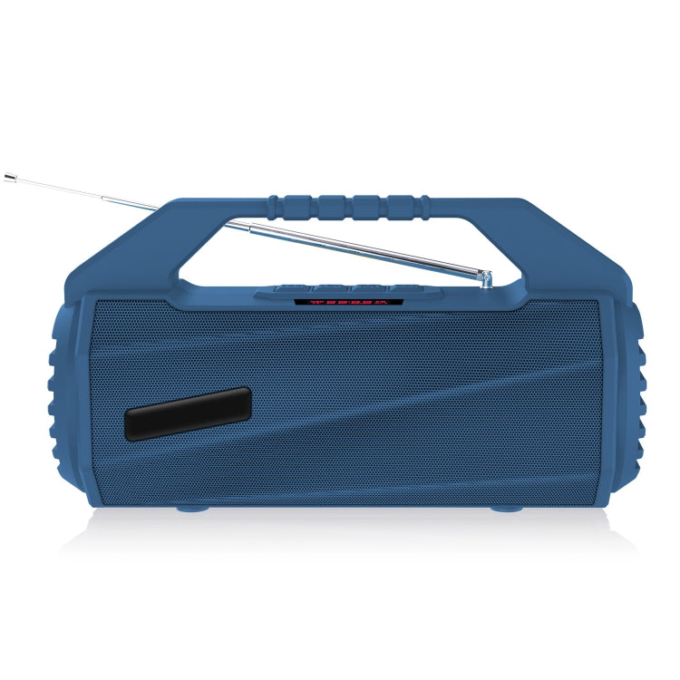NewRixing NR-4025FM with Screen Outdoor Splash-proof Water Portable Bluetooth Speaker, Support Hands-free Call / TF Card / FM / U Disk(Blue)