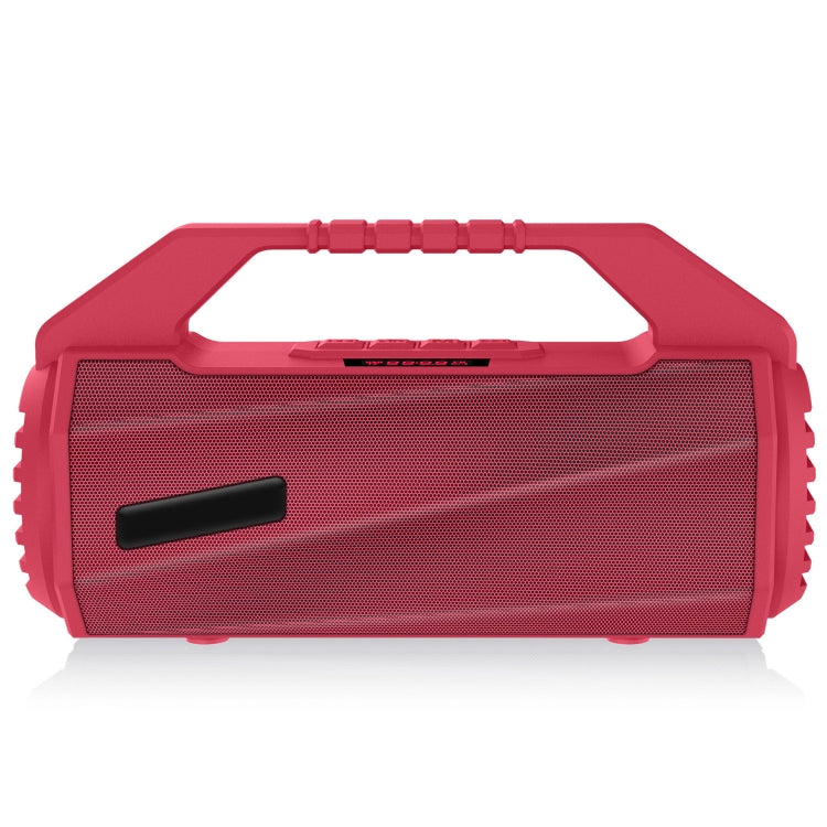NewRixing NR-4025P with Screen Outdoor Splash-proof Water Portable Bluetooth Speaker, Support Hands-free Call / TF Card / FM / U Disk(Red)