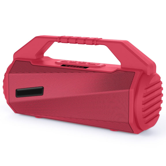 NewRixing NR-4025P with Screen Outdoor Splash-proof Water Portable Bluetooth Speaker, Support Hands-free Call / TF Card / FM / U Disk(Red)