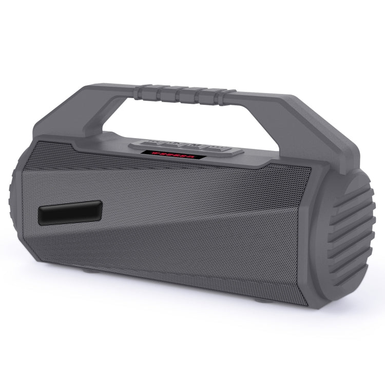 NewRixing NR-4025P with Screen Outdoor Splash-proof Water Portable Bluetooth Speaker, Support Hands-free Call / TF Card / FM / U Disk(Grey)