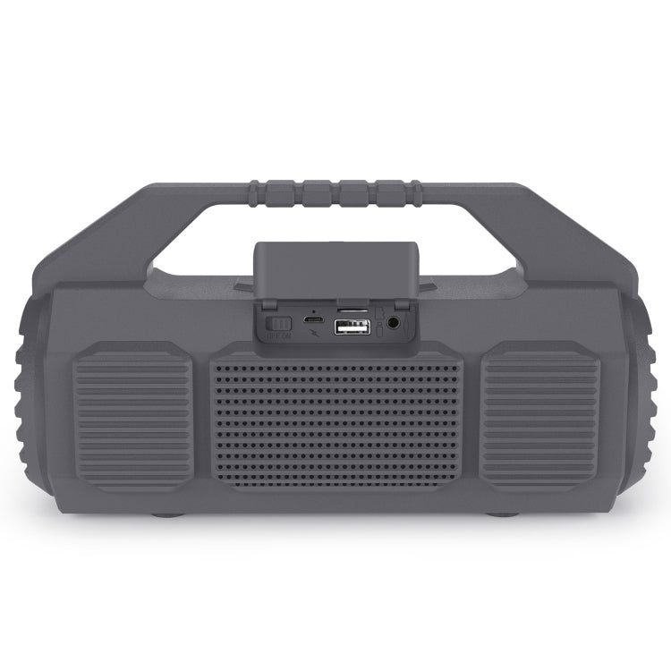 NewRixing NR-4025P with Screen Outdoor Splash-proof Water Portable Bluetooth Speaker, Support Hands-free Call / TF Card / FM / U Disk(Grey)