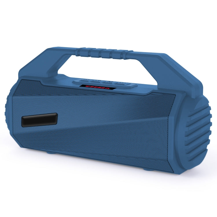 NewRixing NR-4025P with Screen Outdoor Splash-proof Water Portable Bluetooth Speaker, Support Hands-free Call / TF Card / FM / U Disk(Blue)