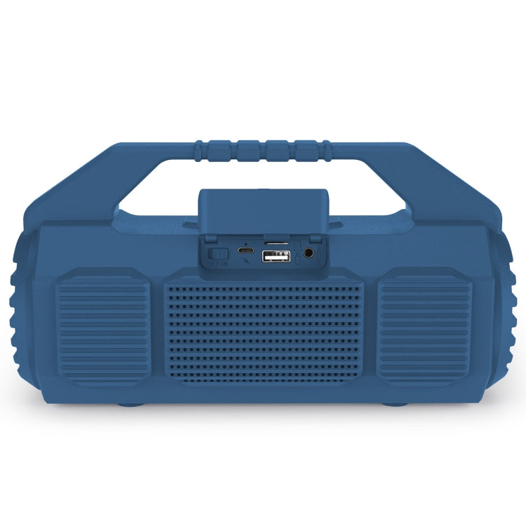 NewRixing NR-4025P with Screen Outdoor Splash-proof Water Portable Bluetooth Speaker, Support Hands-free Call / TF Card / FM / U Disk(Blue)