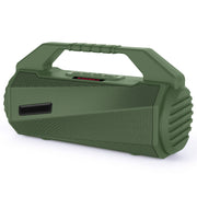 NewRixing NR-4025P with Screen Outdoor Splash-proof Water Portable Bluetooth Speaker, Support Hands-free Call / TF Card / FM / U Disk(Green)