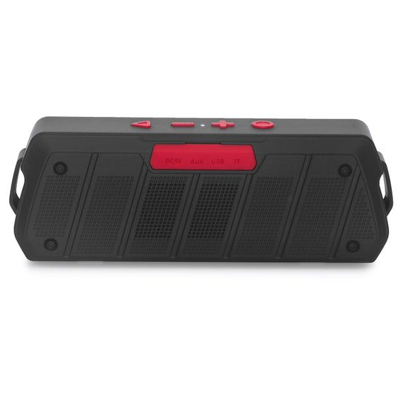 NewRixing NR-5000 IPX5 High Fidelity Bluetooth Speaker, Support Hands-free Call / TF Card / FM / U Disk(Red)